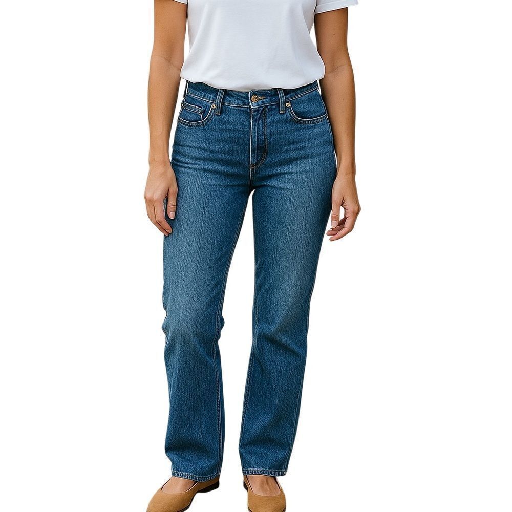 MU Jeans Women’s Straight Leg Denim Dungaree Size 2